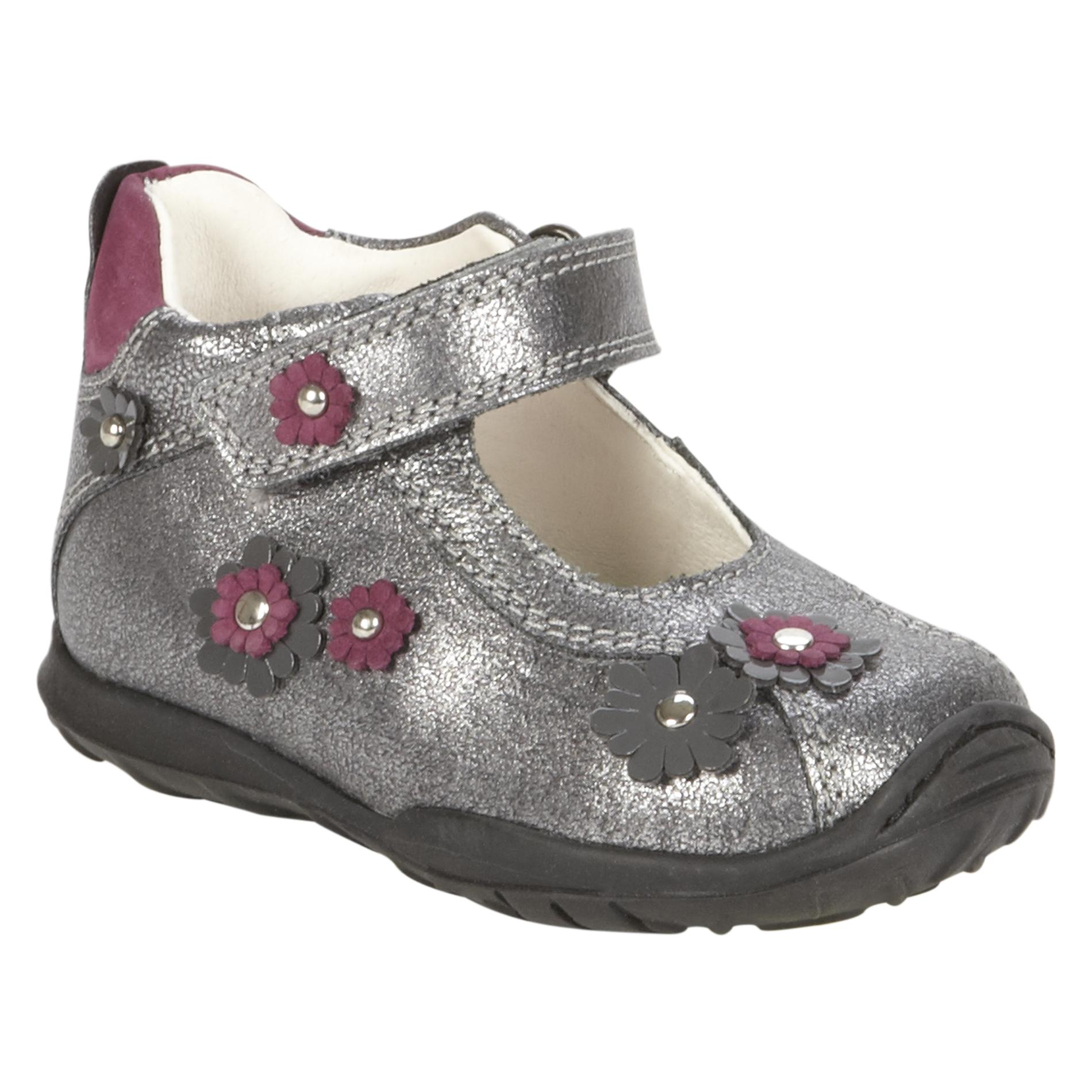 Primigi Toddler Girl's Mia Leather Casual Shoe - Silver Metallic