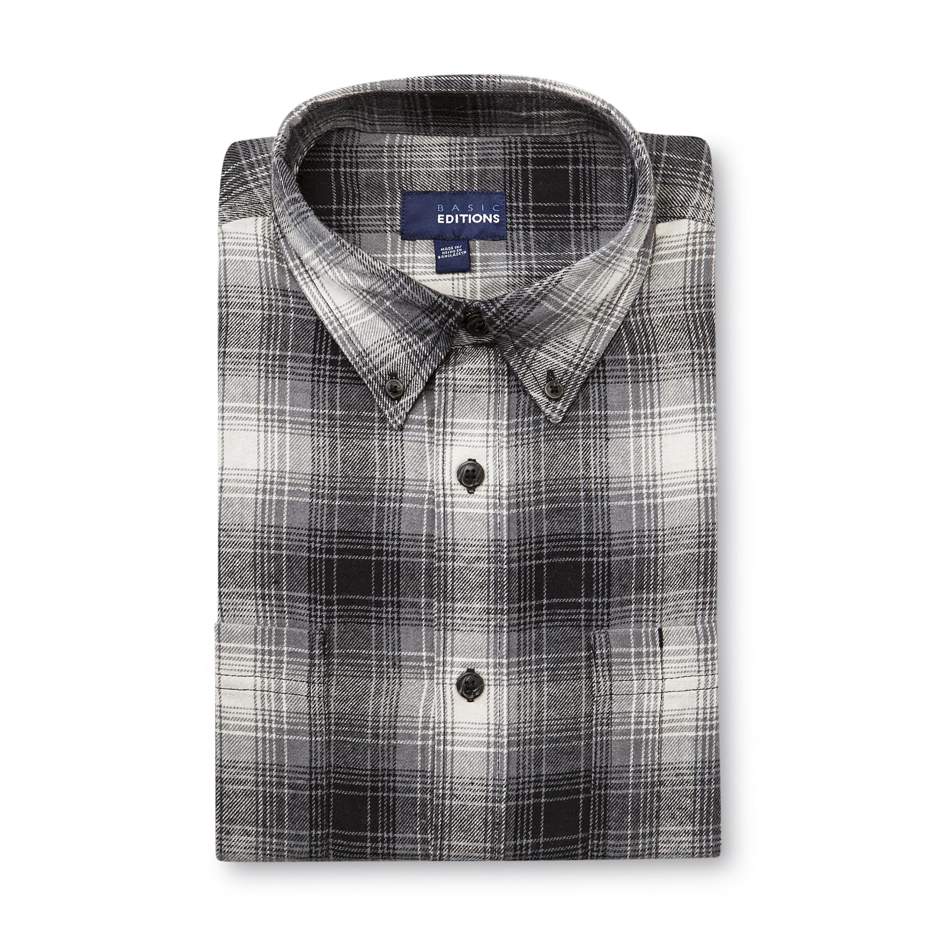 Basic Editions Men's Flannel Shirt - Plaid