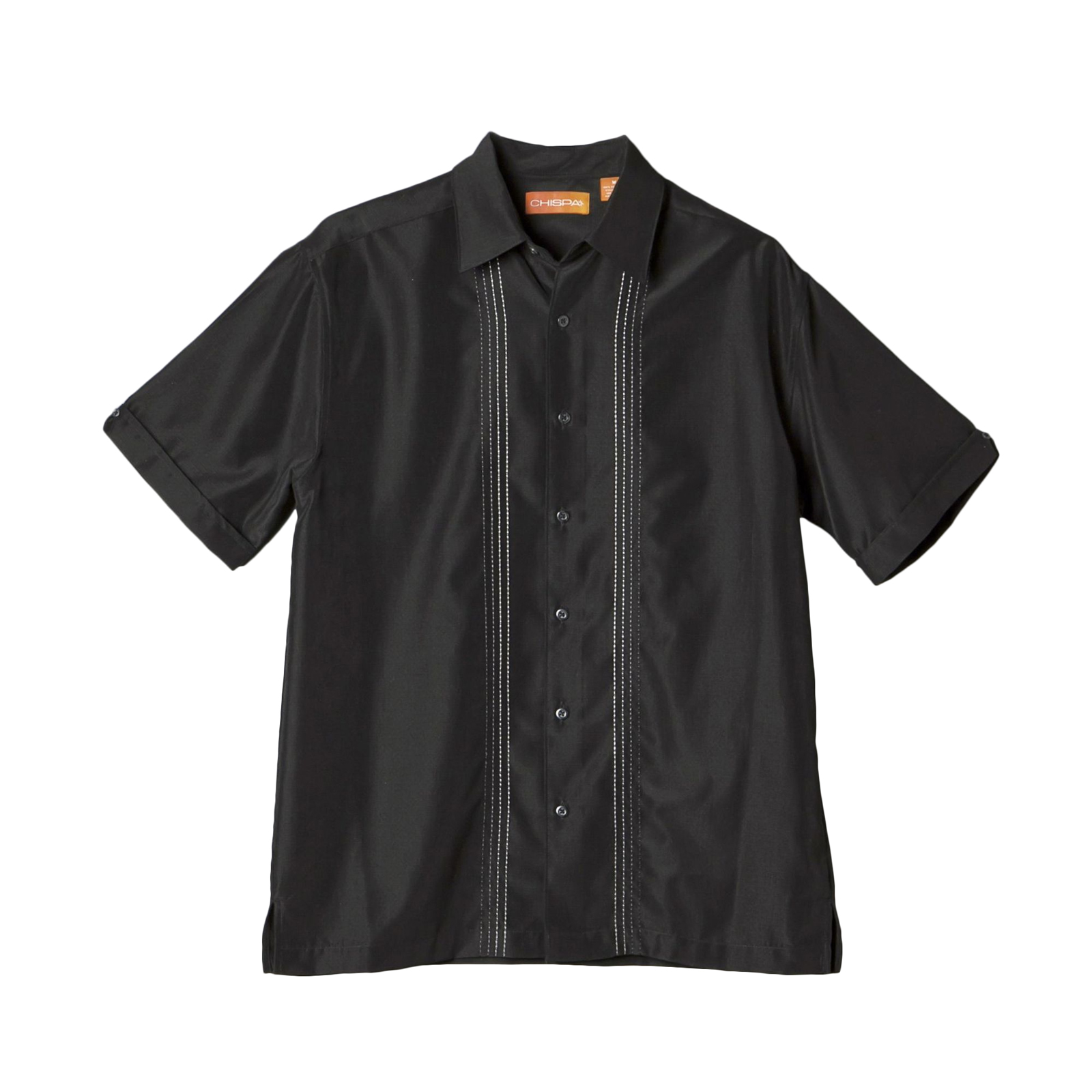 Chispa Men s Shirt Bowling Short Sleeve Black