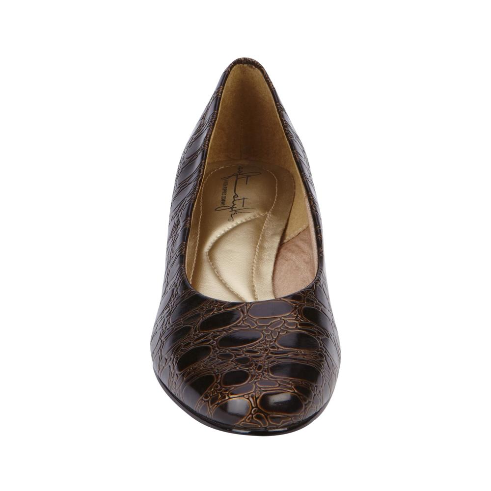 Soft Style by Hush Puppies Women's Comfort Dress Pump Shoe Angel II - Brown - Wide Width Available