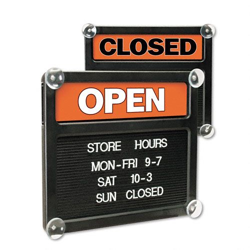Quartet USS3727 Single-Sided Open/Closed Changeable Letter Sign