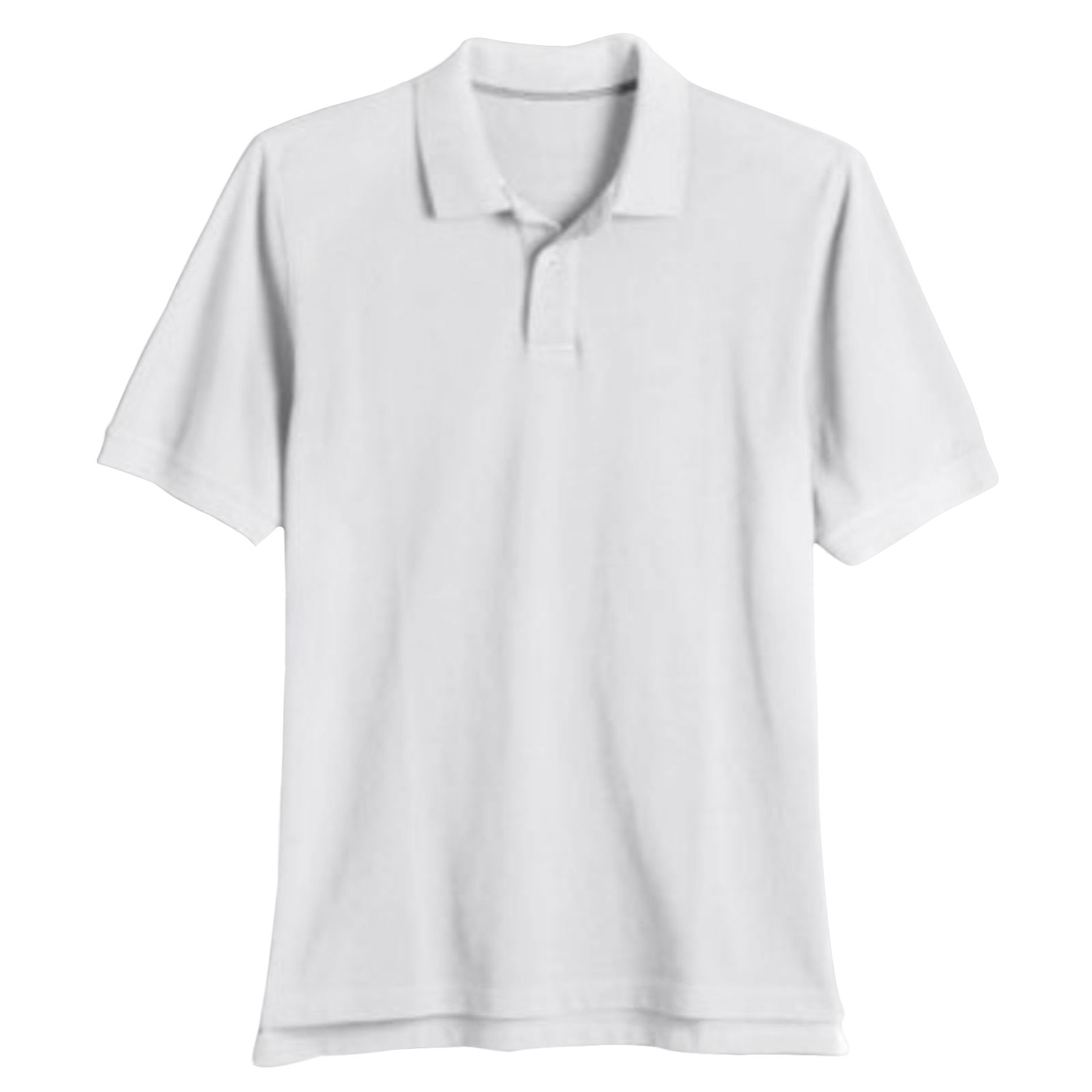 Basic Editions Men's Solid Pique Polo Shirt