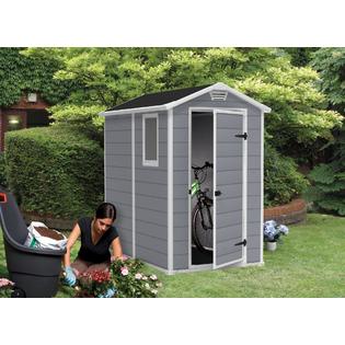 Keter 212917 Manor 4' x 6' Resin Outdoor Yard Storage Shed