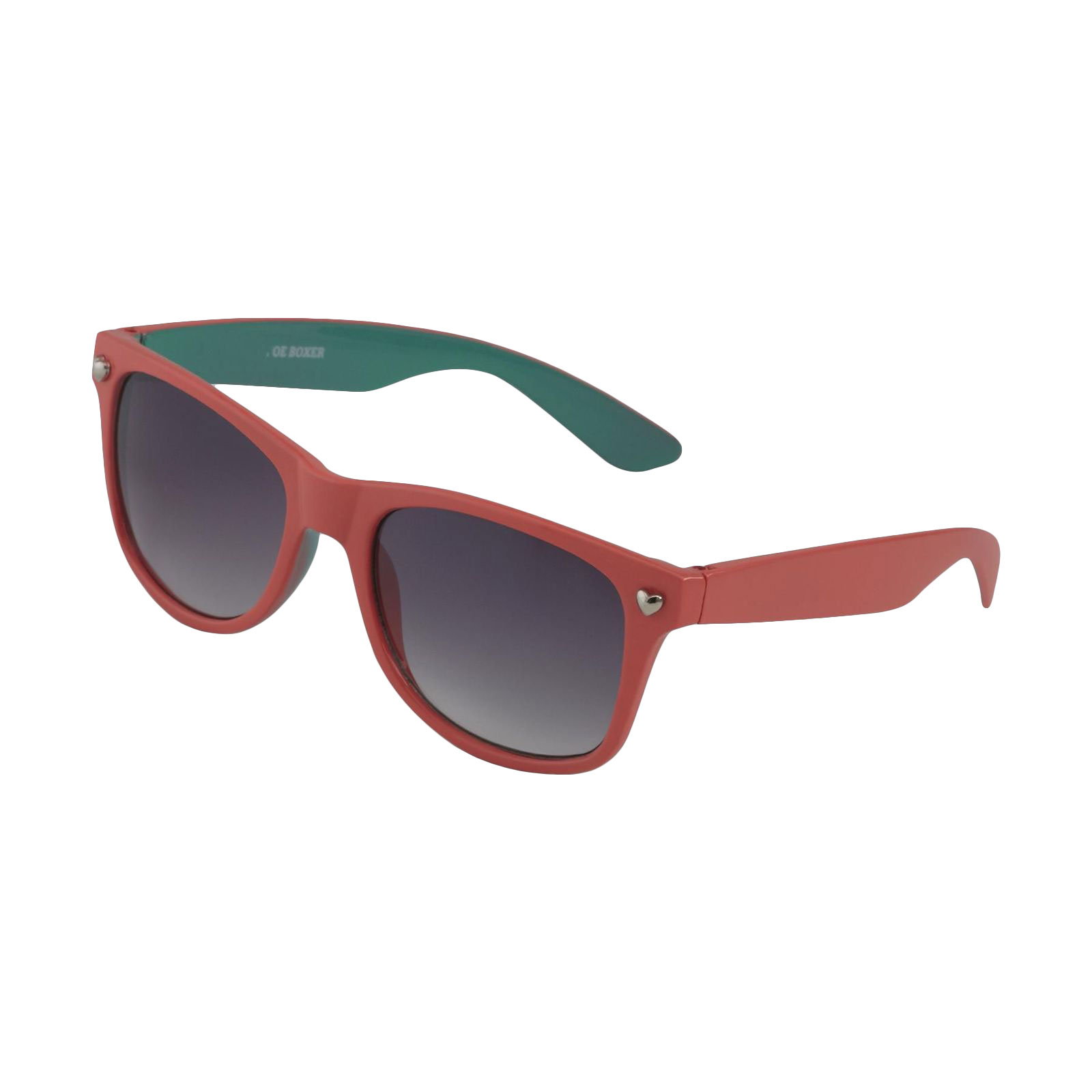 Joe Boxer Women's Neon Coral and Aqua Retro Sunglasses