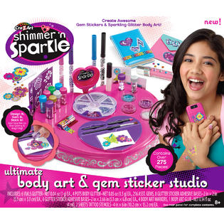 Cra Z Art Shimmer N Sparkle Ultimate Body Art Gem Sticker Studio