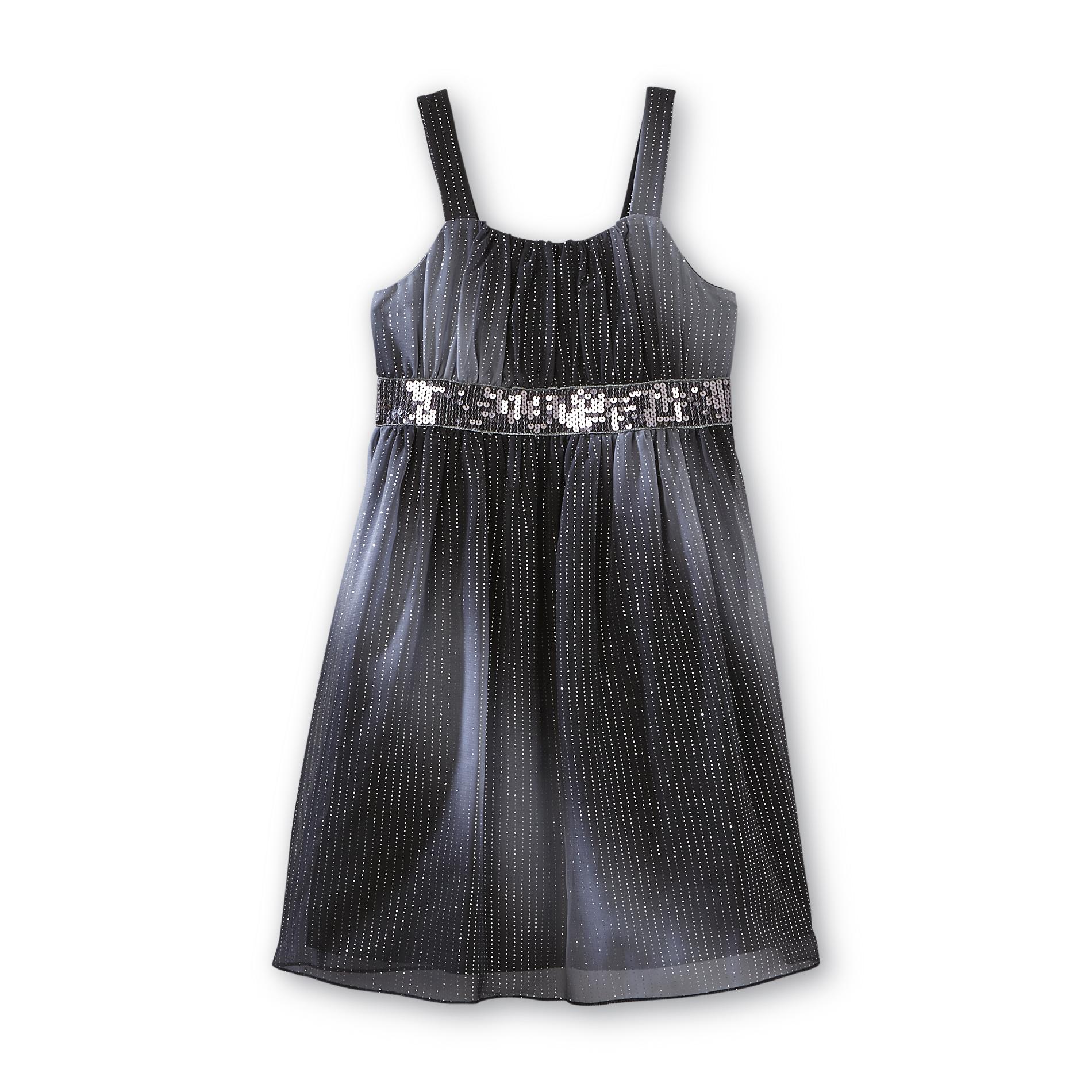 Holiday Editions Girl's Sleeveless Party Dress - Ombre Glitter