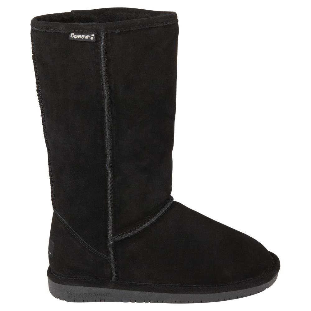 bearpaw boots womens black