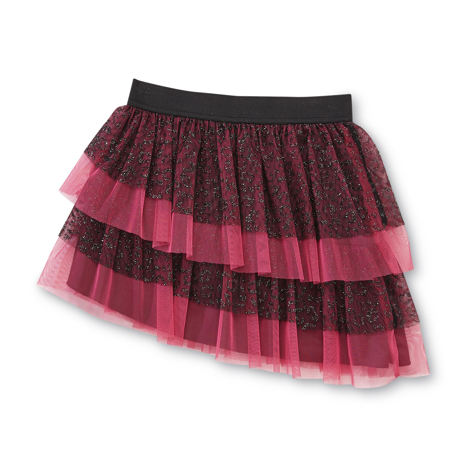Mattel Girl's Glitter Tulle Skirt - Animal Print