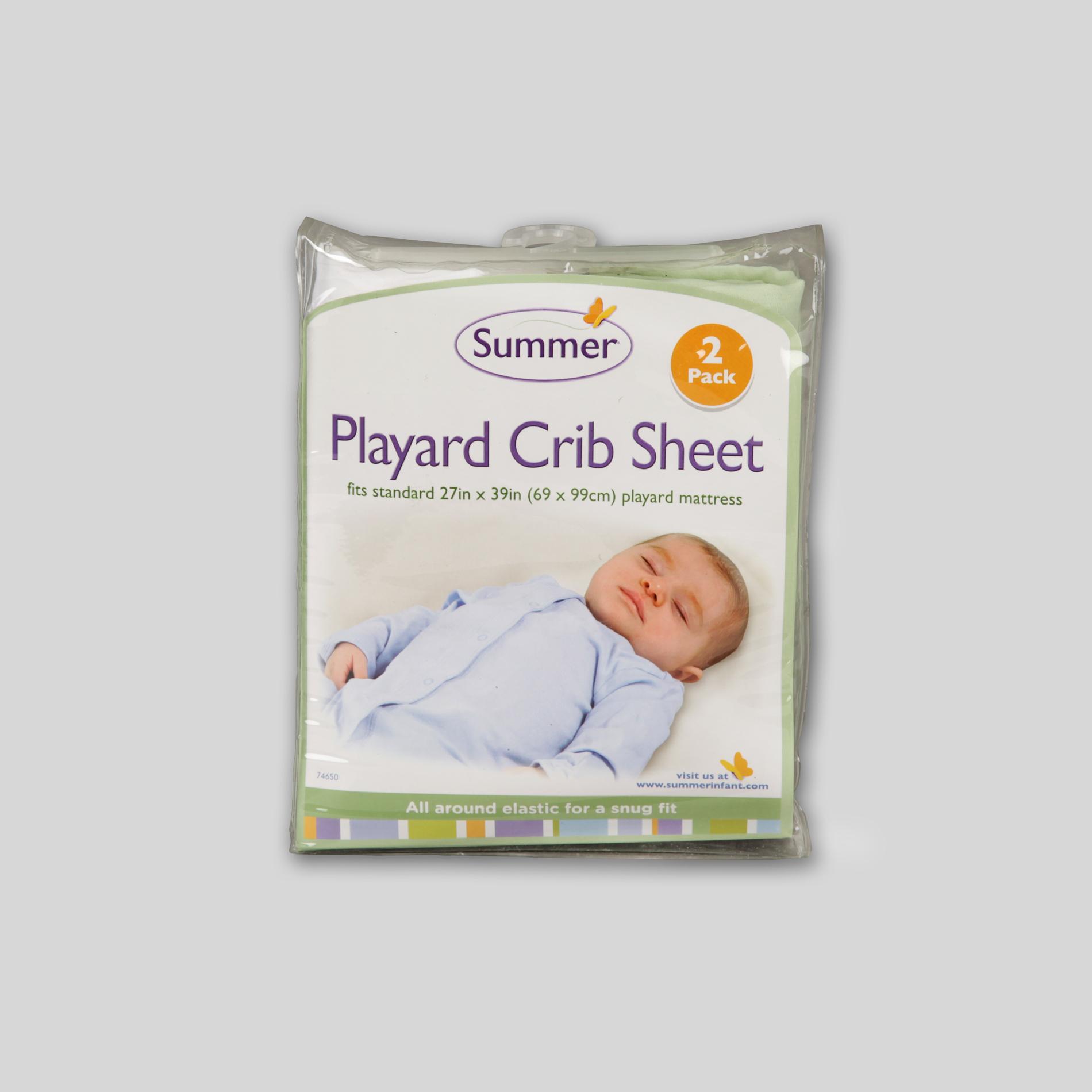 Summer Infant 2-Pack Play Yard Crib Sheets