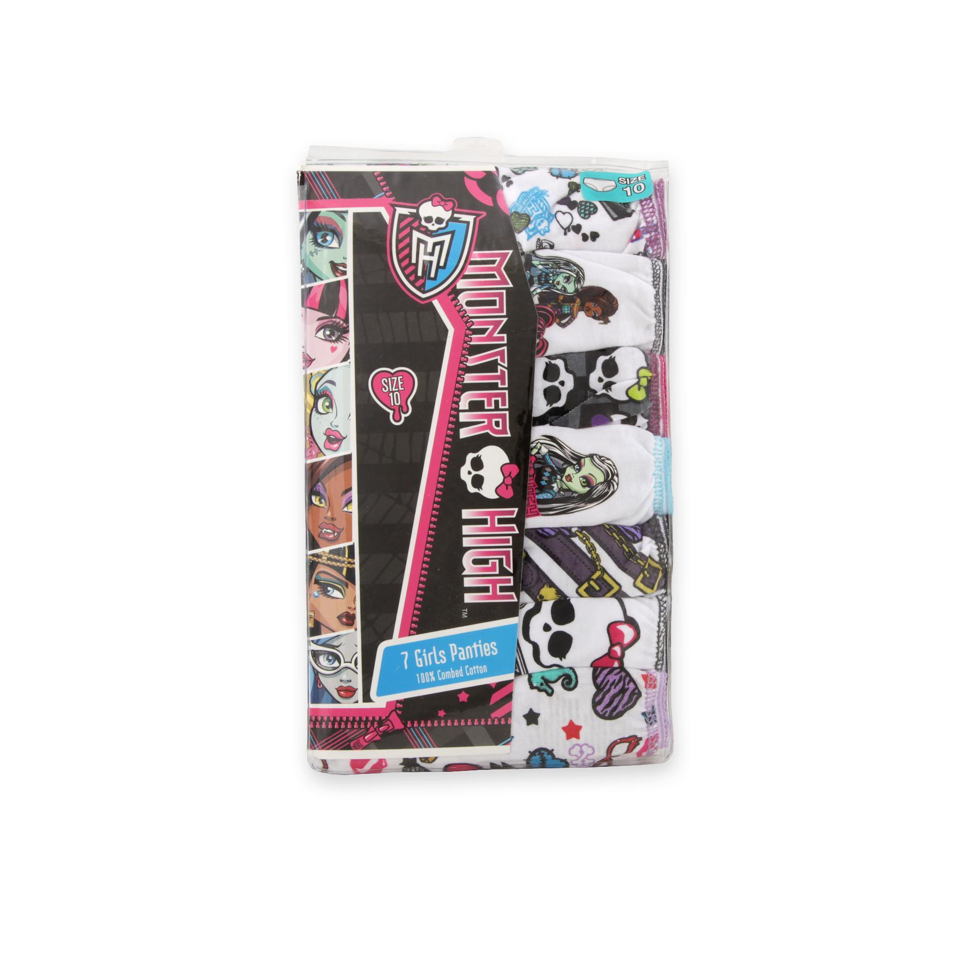 Monster High Girl's 7-Pack Panties