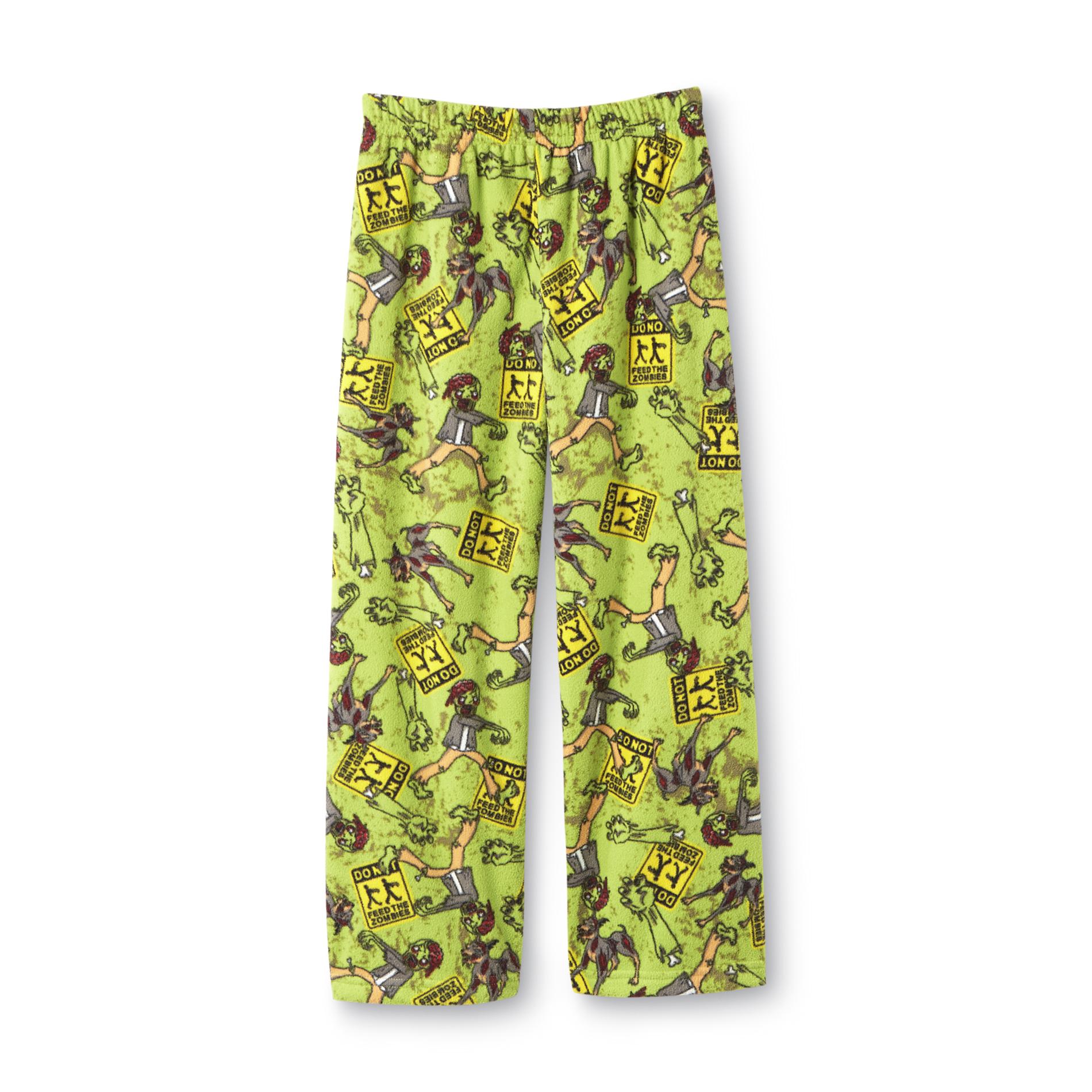 Joe Boxer Boy's Fleece Pajama Pants - Zombies