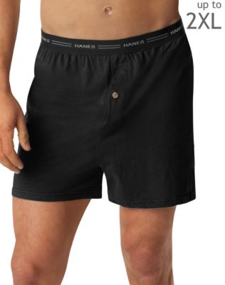 Hanes Men's Knit Boxer with Comfort Flex Waistband 2-Pk
