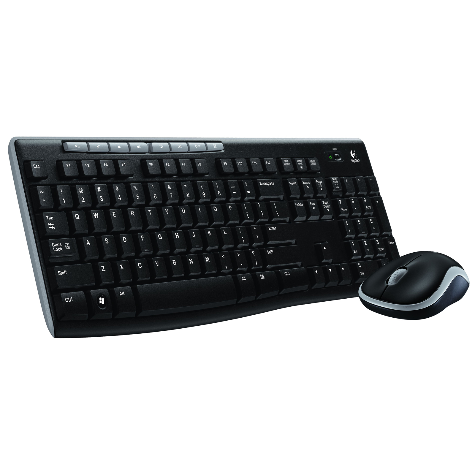 Logitech 920004536 Wireless Keyboard and Mouse Combo MK270