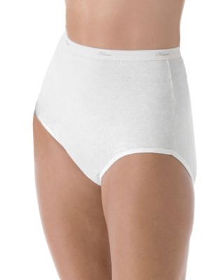 Hanes Women's Plus Cotton Brief Panties 5-Pack