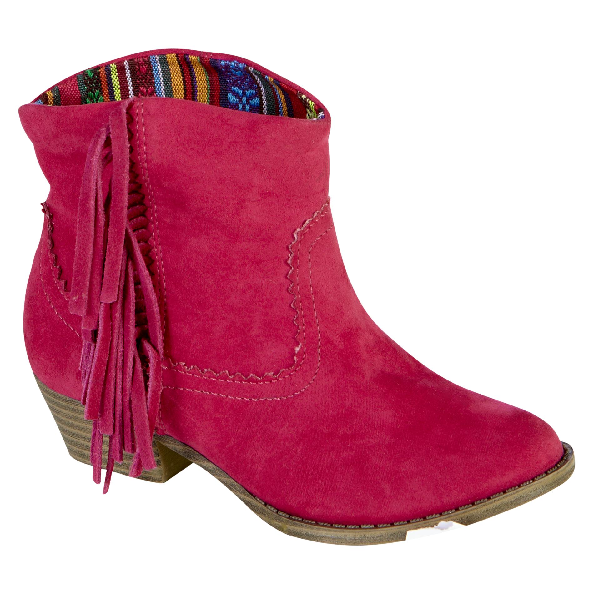 Mia Toddler Girl's Fashion Western Boot  Lil Blake - Pink