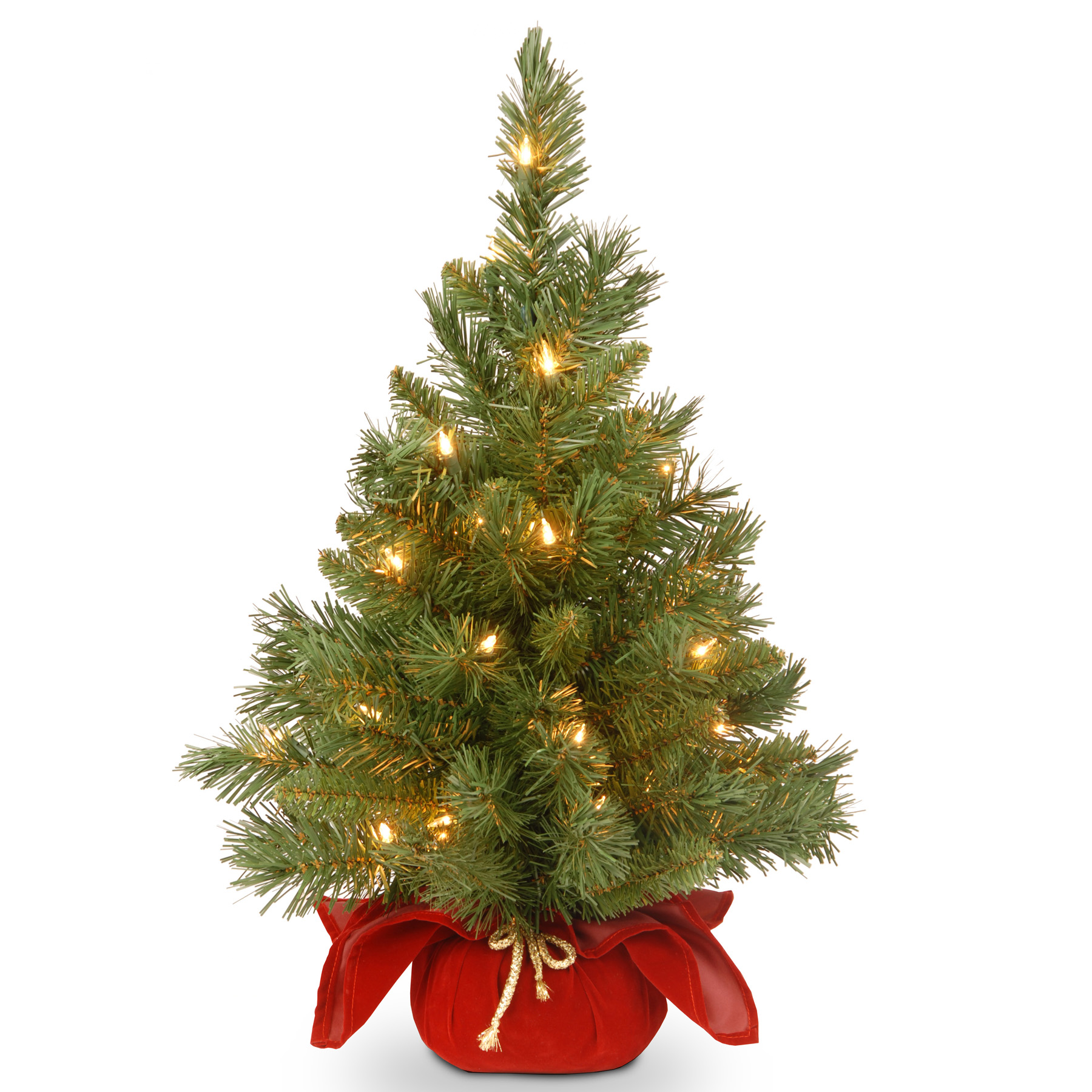 National Tree Company 24" Majestic Fir Tree with Clear Lights