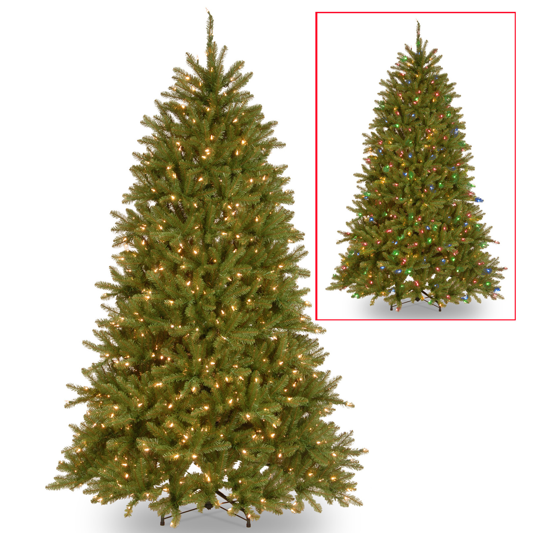 National Tree Company 7.5 ft. Dunhill Fir Tree with Dual Color® LED Lights
