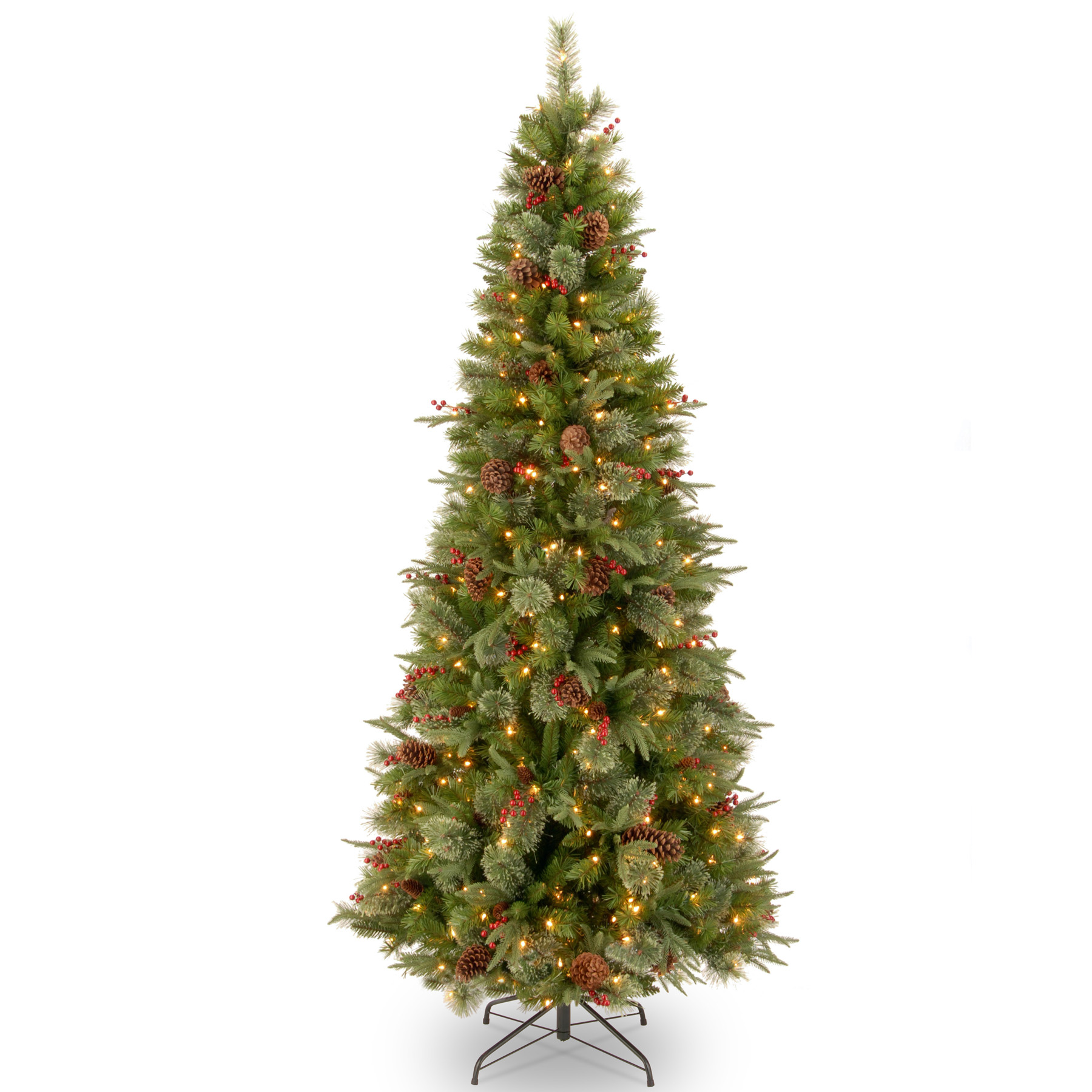 Donner And Blitzen 7 5 Ft Clear Lights Harrison Cashmere Slim Mixed Pine Christmas Tree