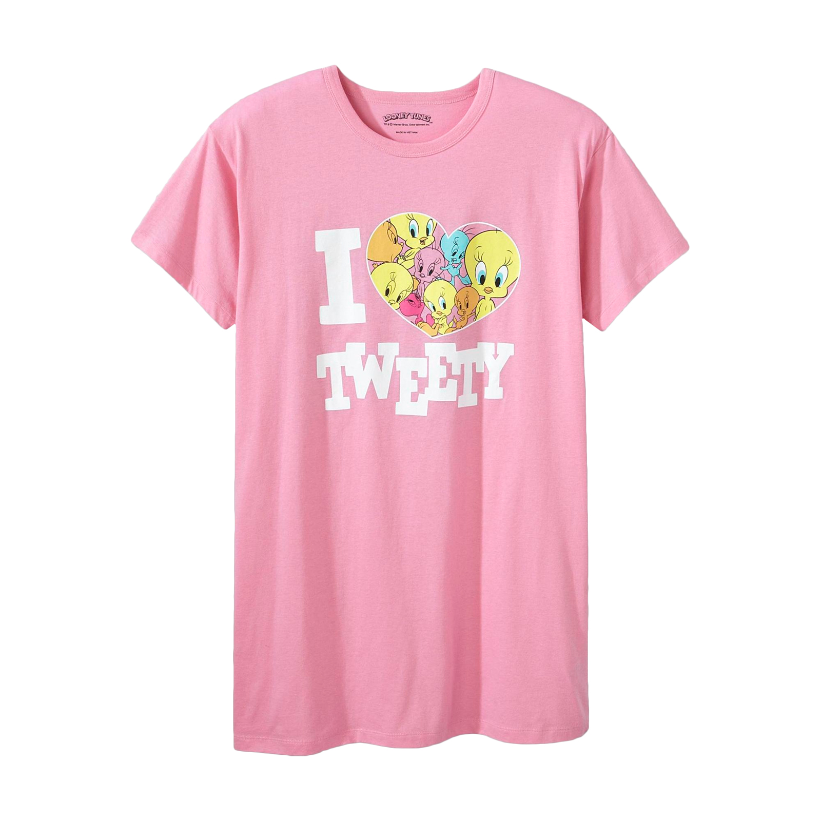 Warner Brothers Women's Plus Sleep Shirt - I Love Tweety