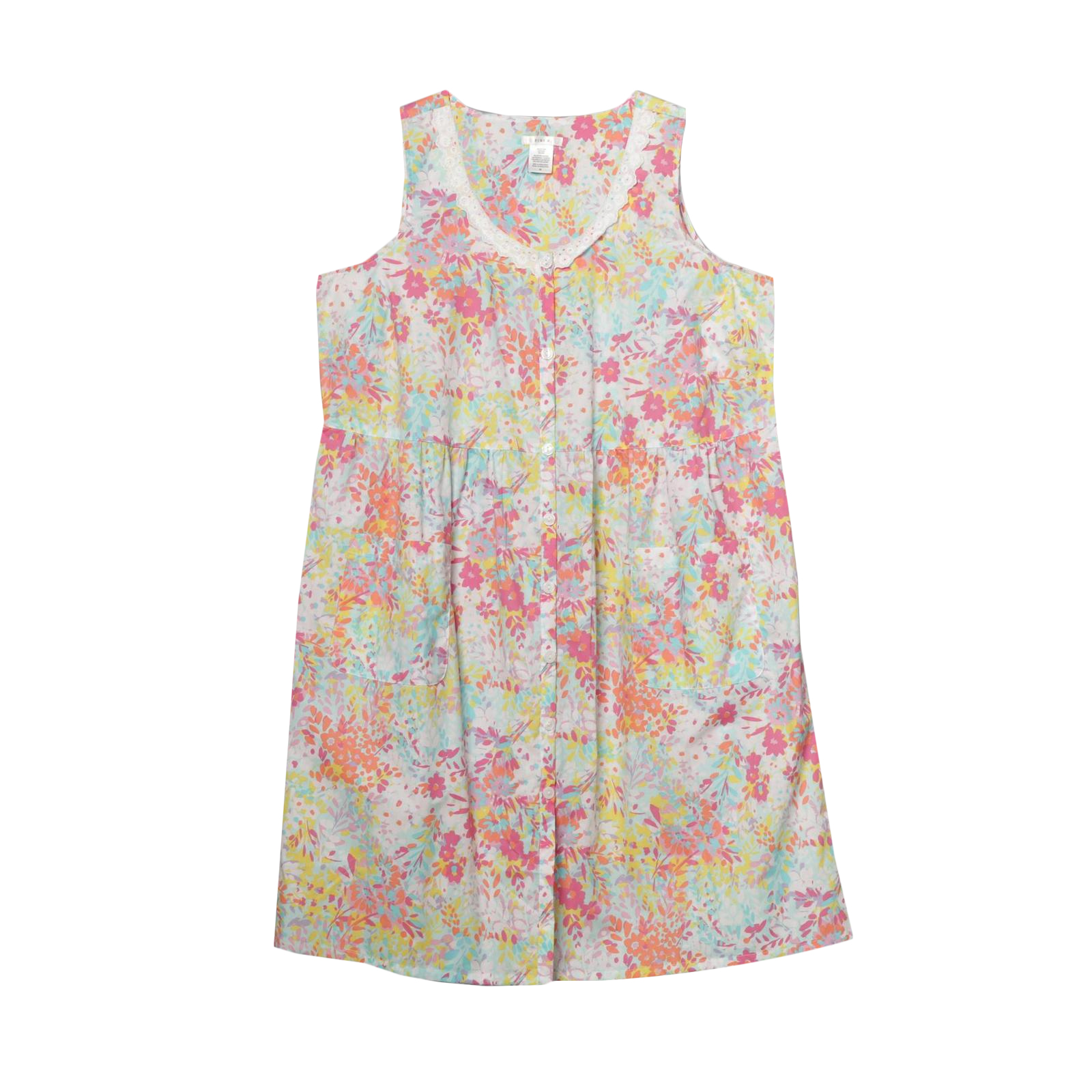 Pink K Women's Plus Shift Nightgown - Floral