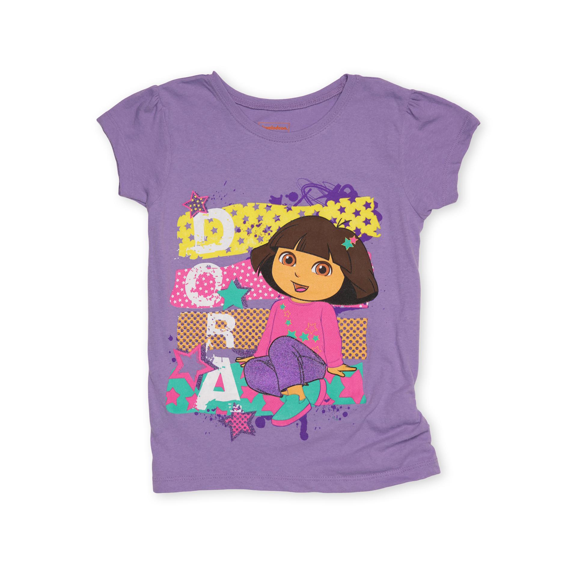 Nickelodeon Dora The Explorer Girl's Graphic T-Shirt