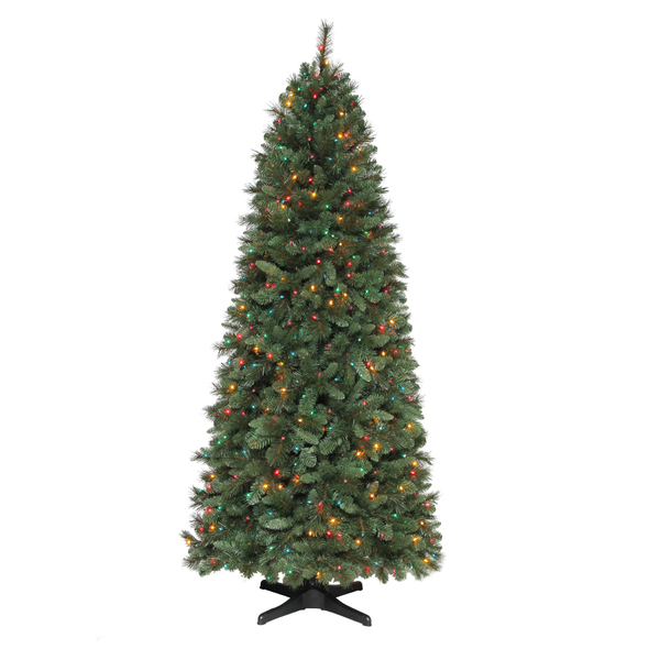 Donner Blitzen S P112891m 7 5 Ft Pre Lit Multi Colored Light Aspen Slim Pine Artificial Christmas American Freight Sears Outlet