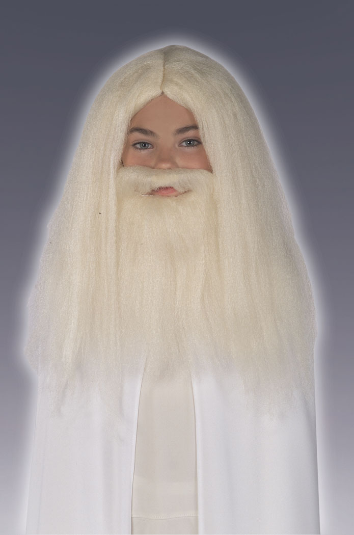 Child Gandalf Wig And Beard Costume Accessory