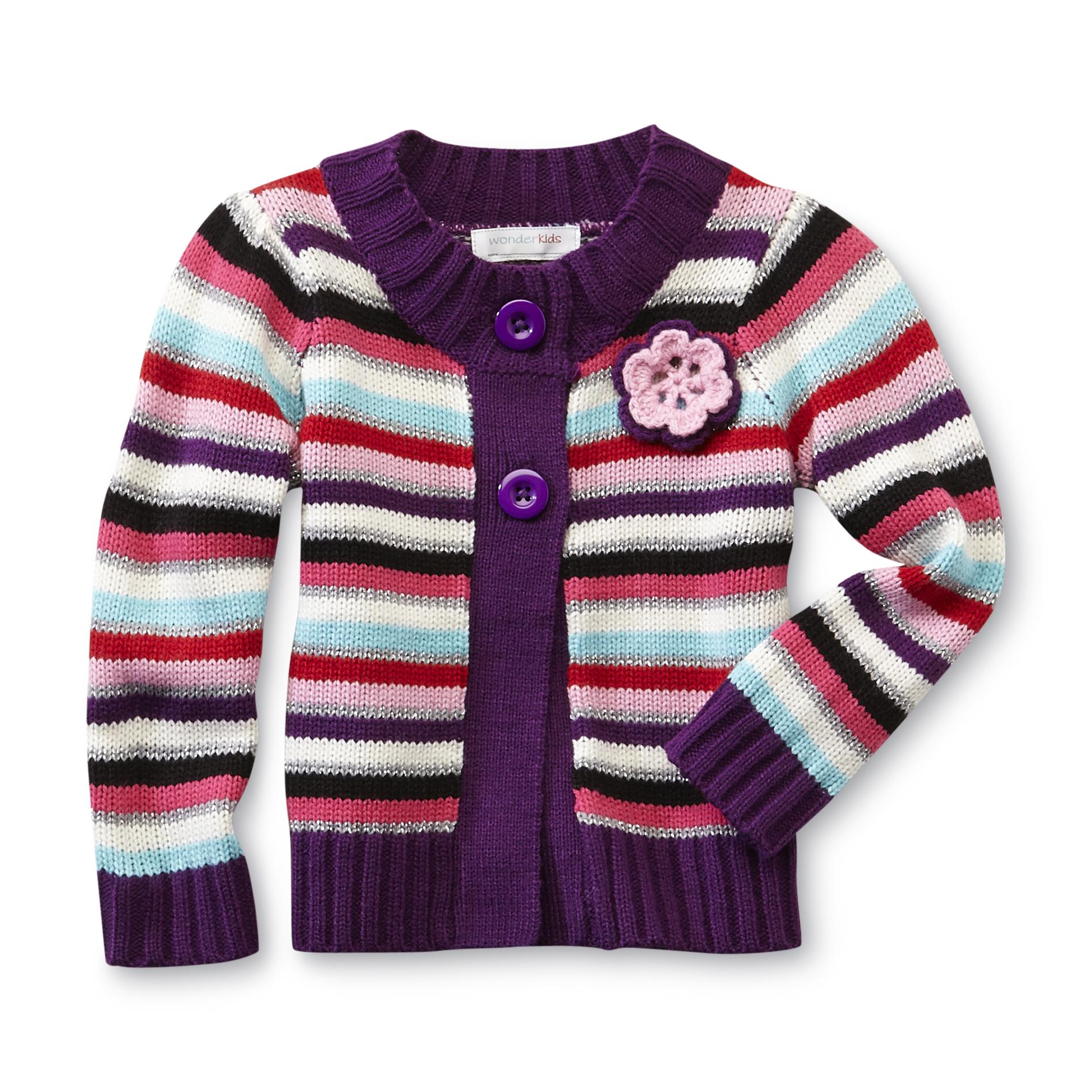WonderKids Infant & Toddler Girl's Cardigan Sweater - Striped