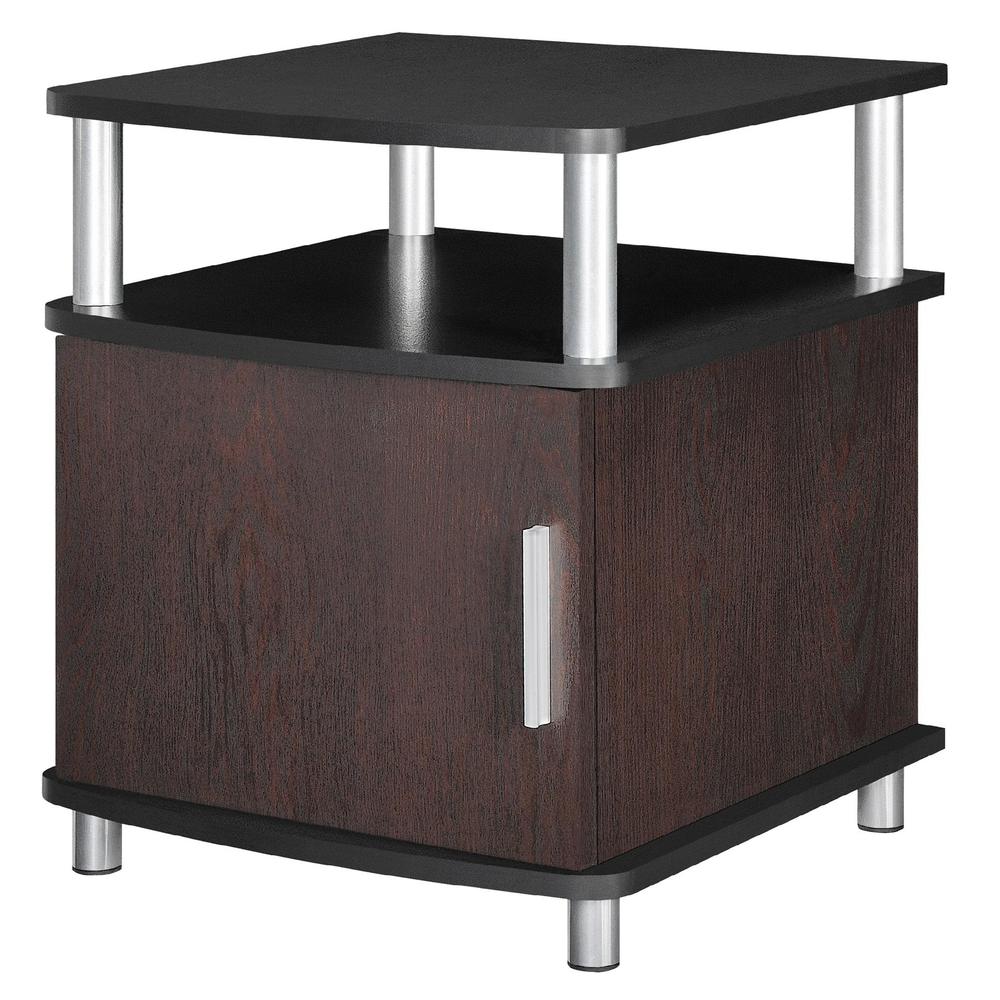 Dorel Carson End Table with Storage  Multiple Colors