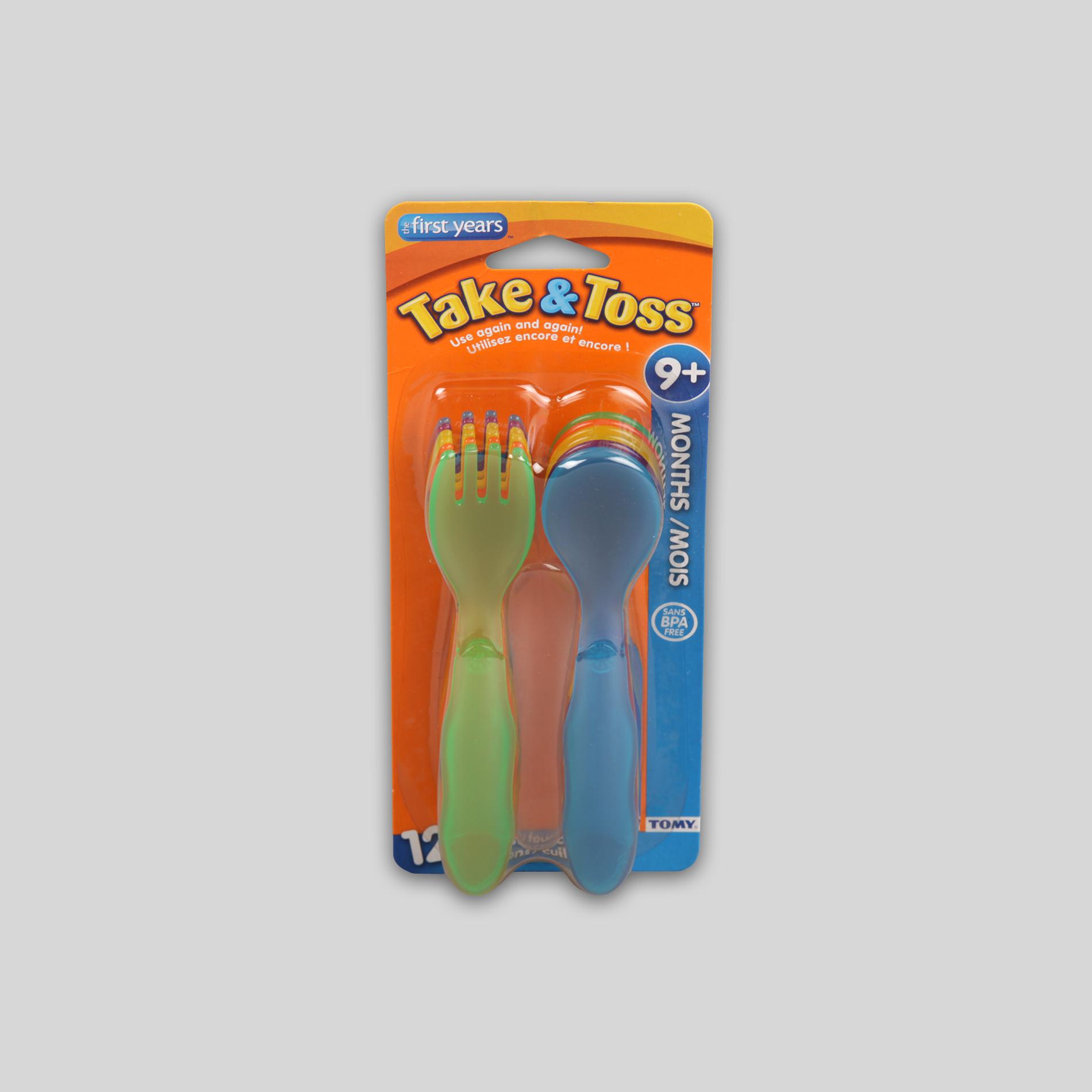 Learning Curve 12-Pack Take & Toss Fork/Spoon Flatware