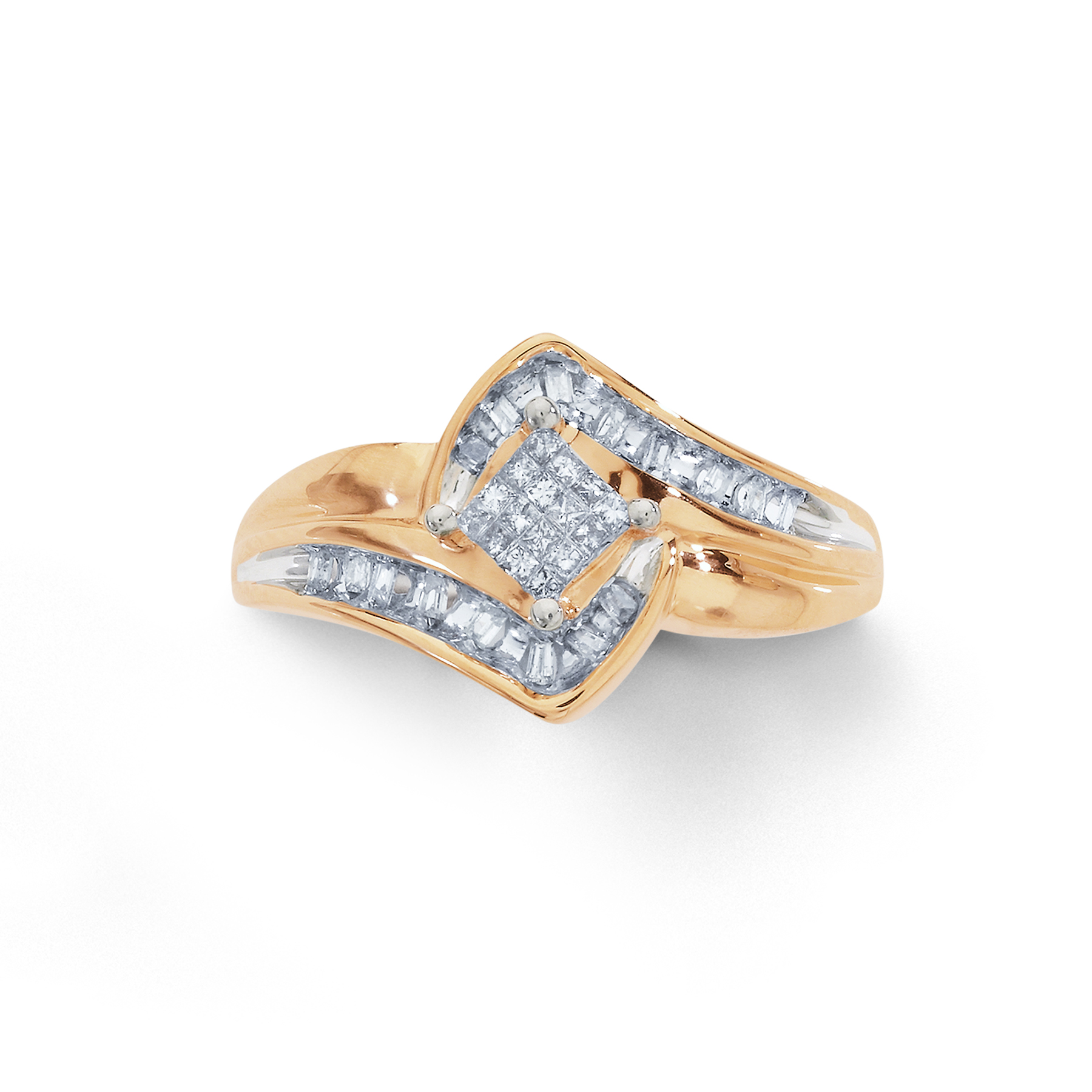 Tradition Diamond 1/4 Cttw. Certified Princess Cut 10k Yellow Gold Diamond Engagement Ring