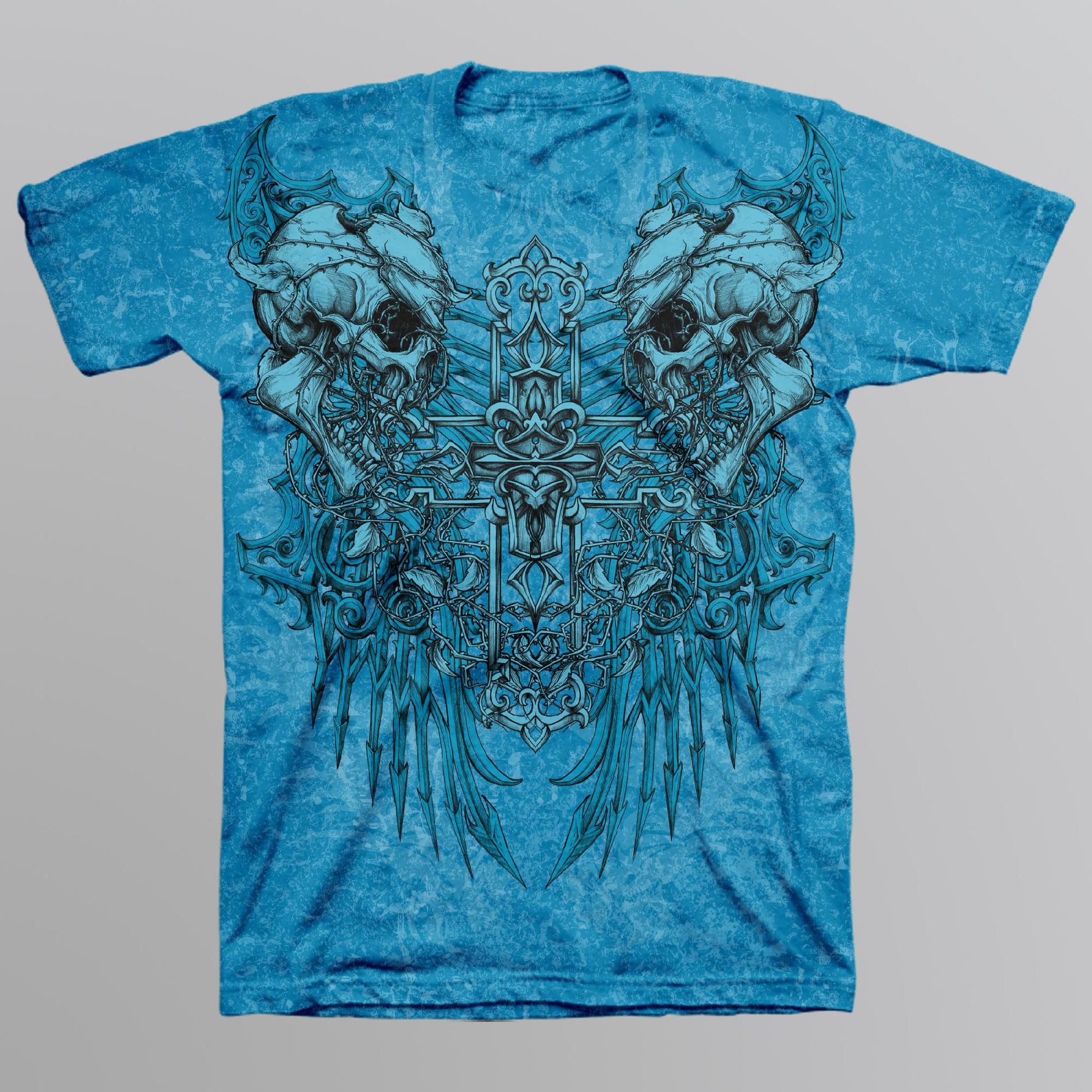 Sinister Men's Graphic T-Shirt - Demon Skulls