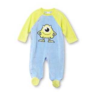 Disney Monsters Inc. Newborn Boy's Fleece Sleeper Pajamas