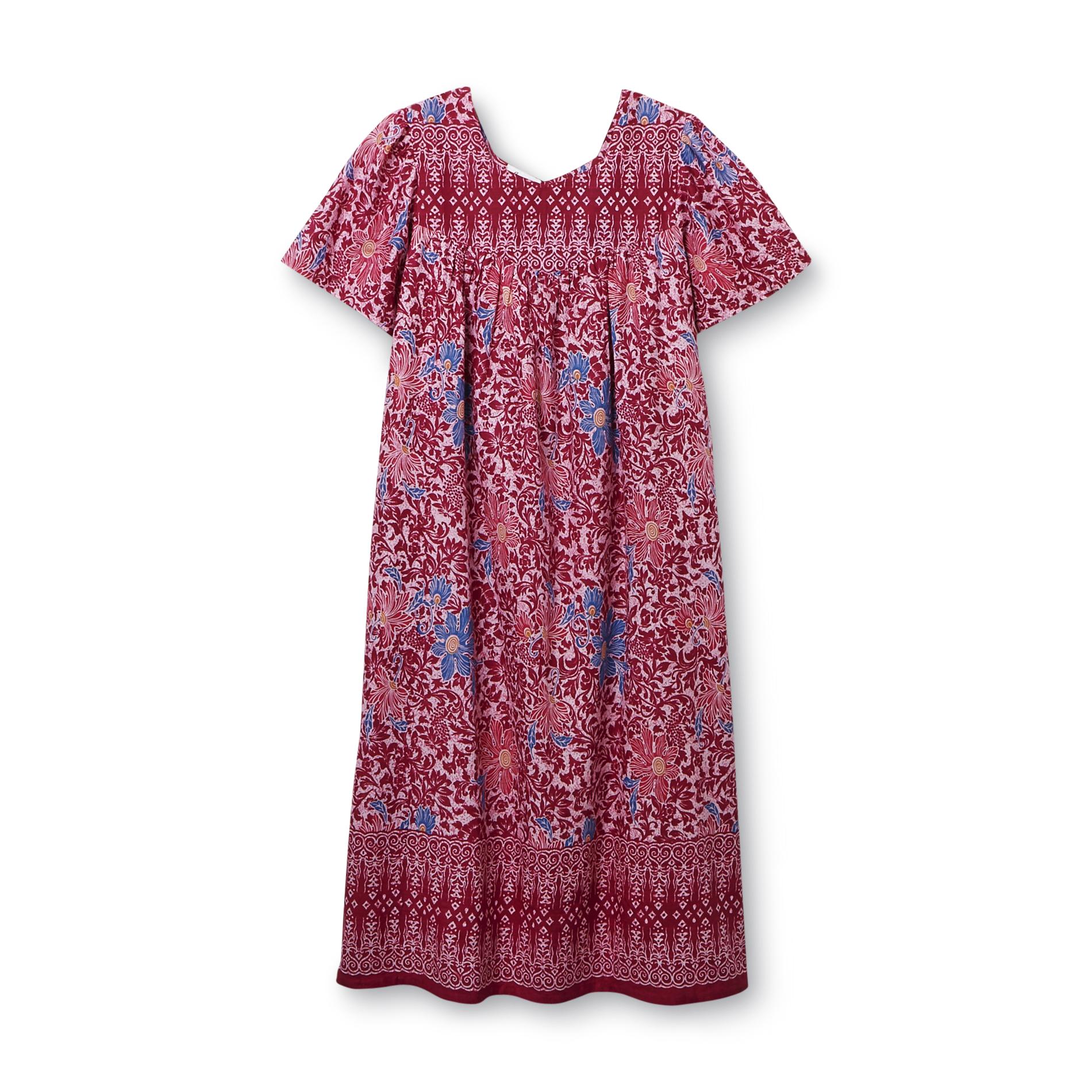 Loungees Women's Lounge Dress Floral Shop Your Way Online Shopping