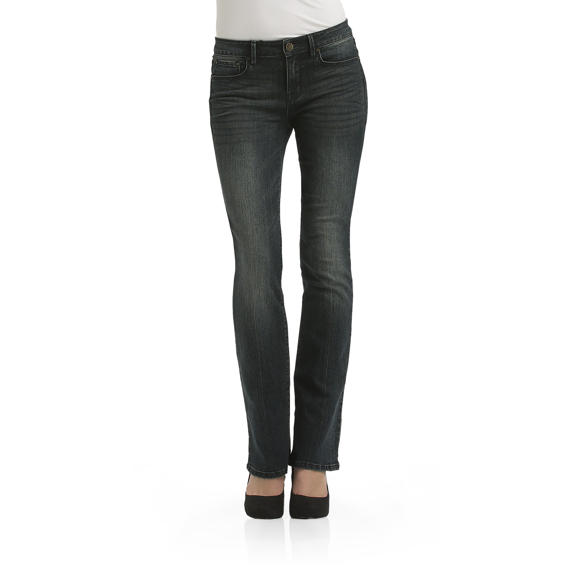 Kardashian Kollection Women's Khloe Curvy Jeans - Slim Bootcut