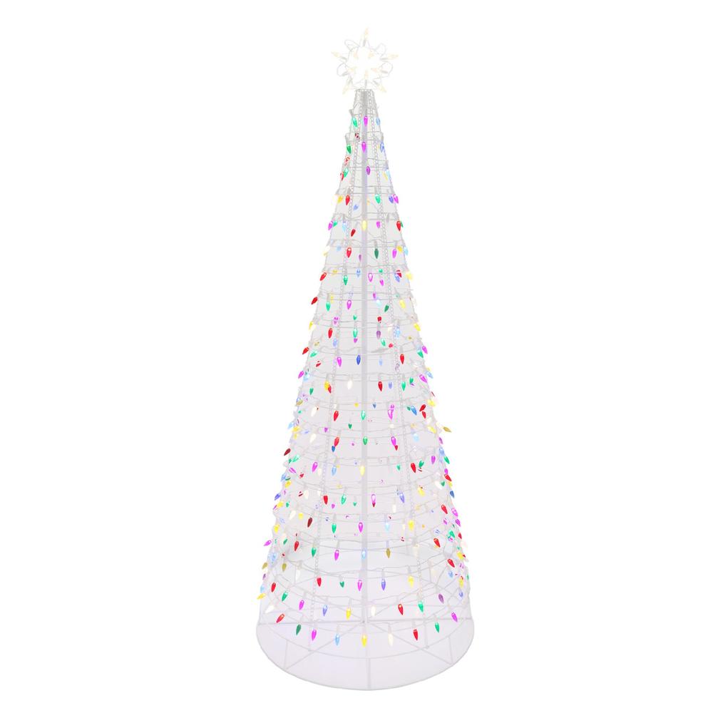 Energy Best 6' 350 Multi-Colored LED Light Metal Christmas Tree