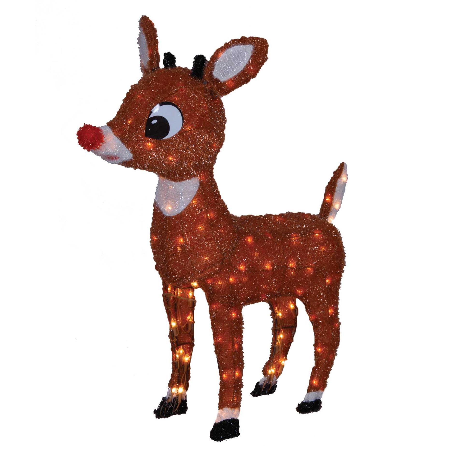 42 150 Light Soft Tinsel Rudolph Christmas Decoration 42 150 Light Soft Tinsel Rudolph Christmas Decoration