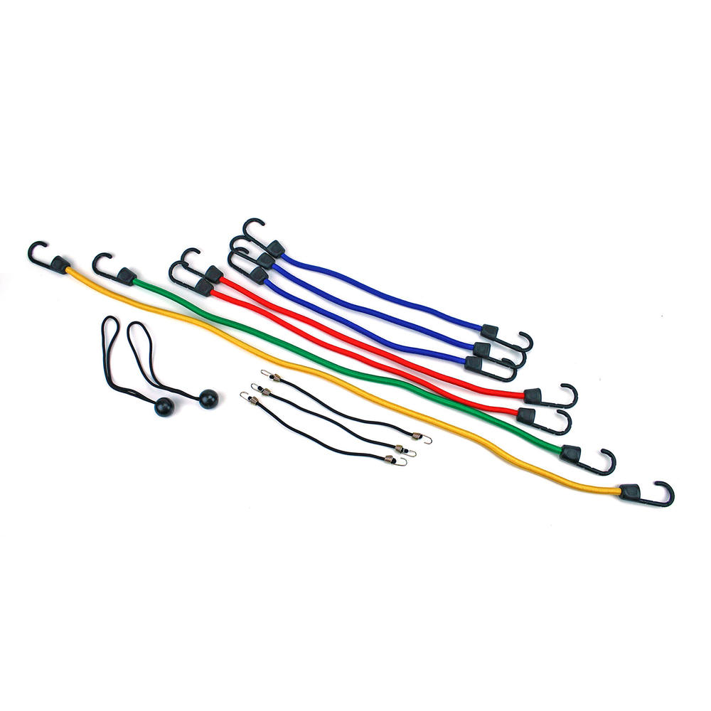 Highland Assorted Color Bungee Cords - 12 Pieces