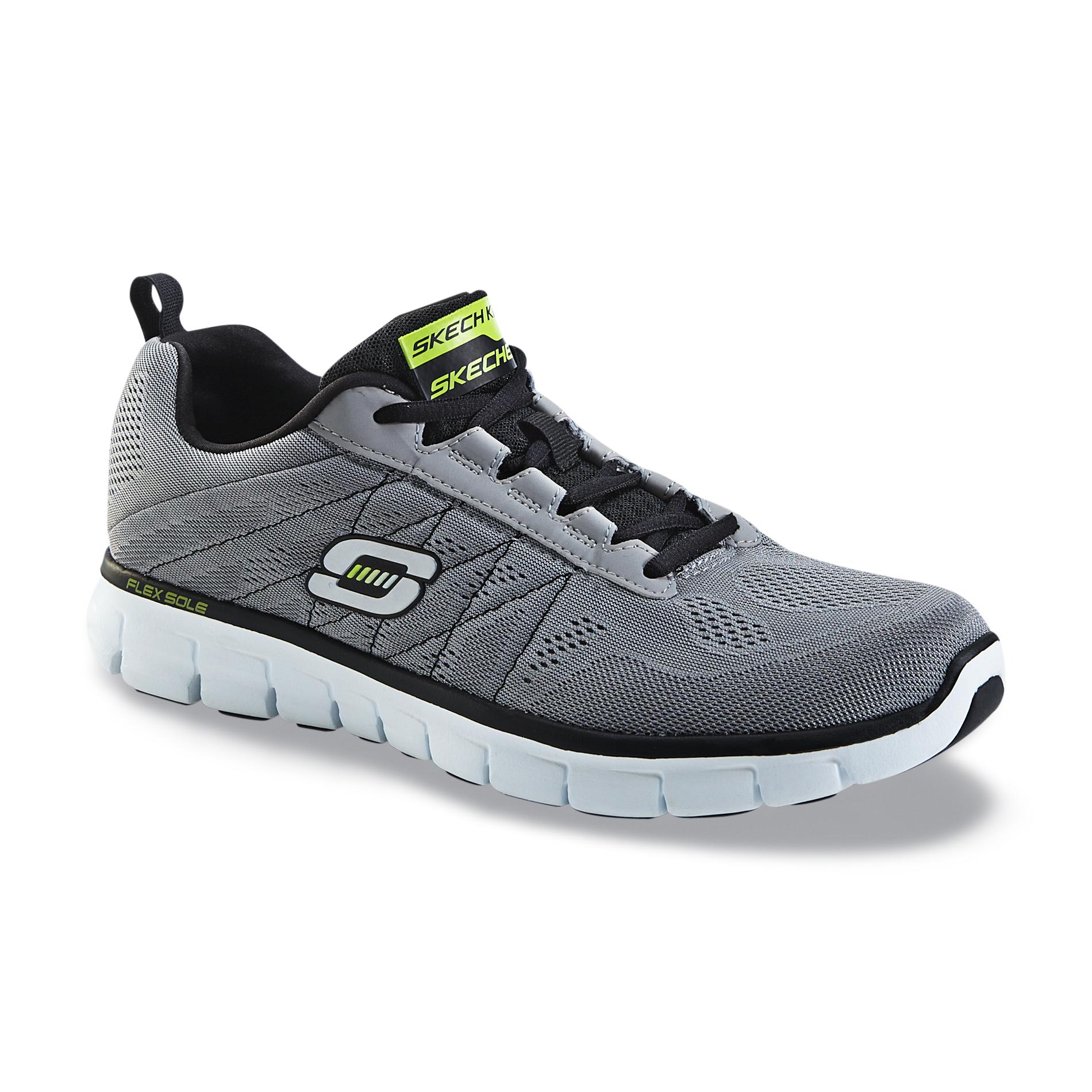 Skechers Men's Power Switch Gray/Black Athletic Shoes