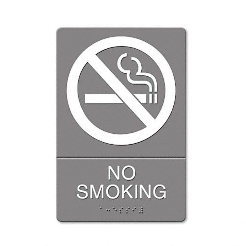 Quartet USS4813 ADA Prohibition Sign, No Smoking Symbol