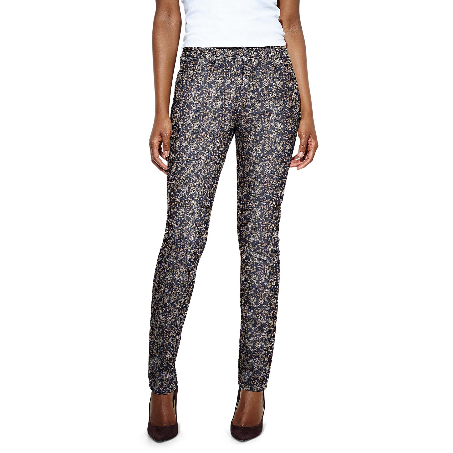 Levi's Women's Mid-Rise Skinny Jeans - Floral