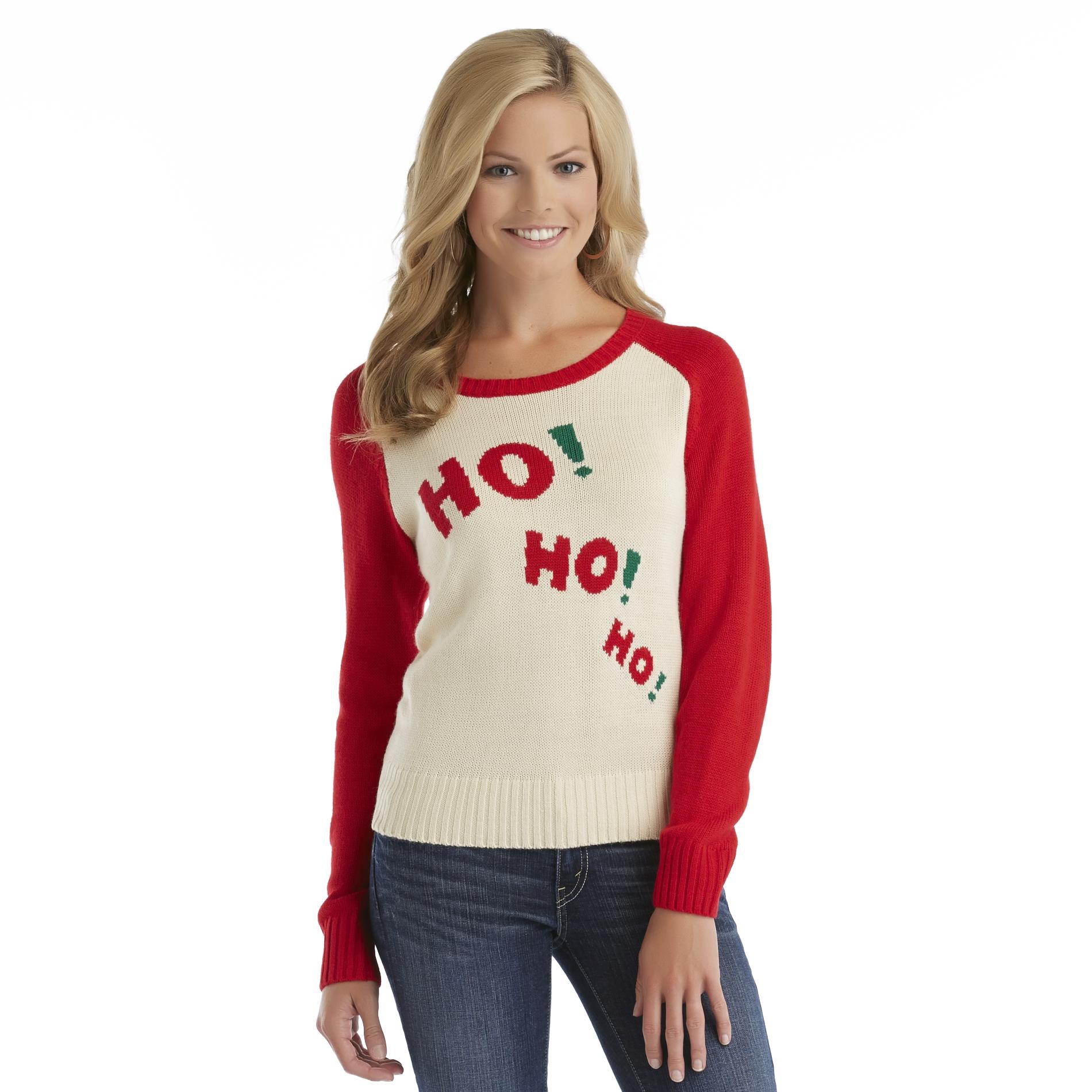 Route 66 Women's Knit Christmas Sweater HoHoHo!
