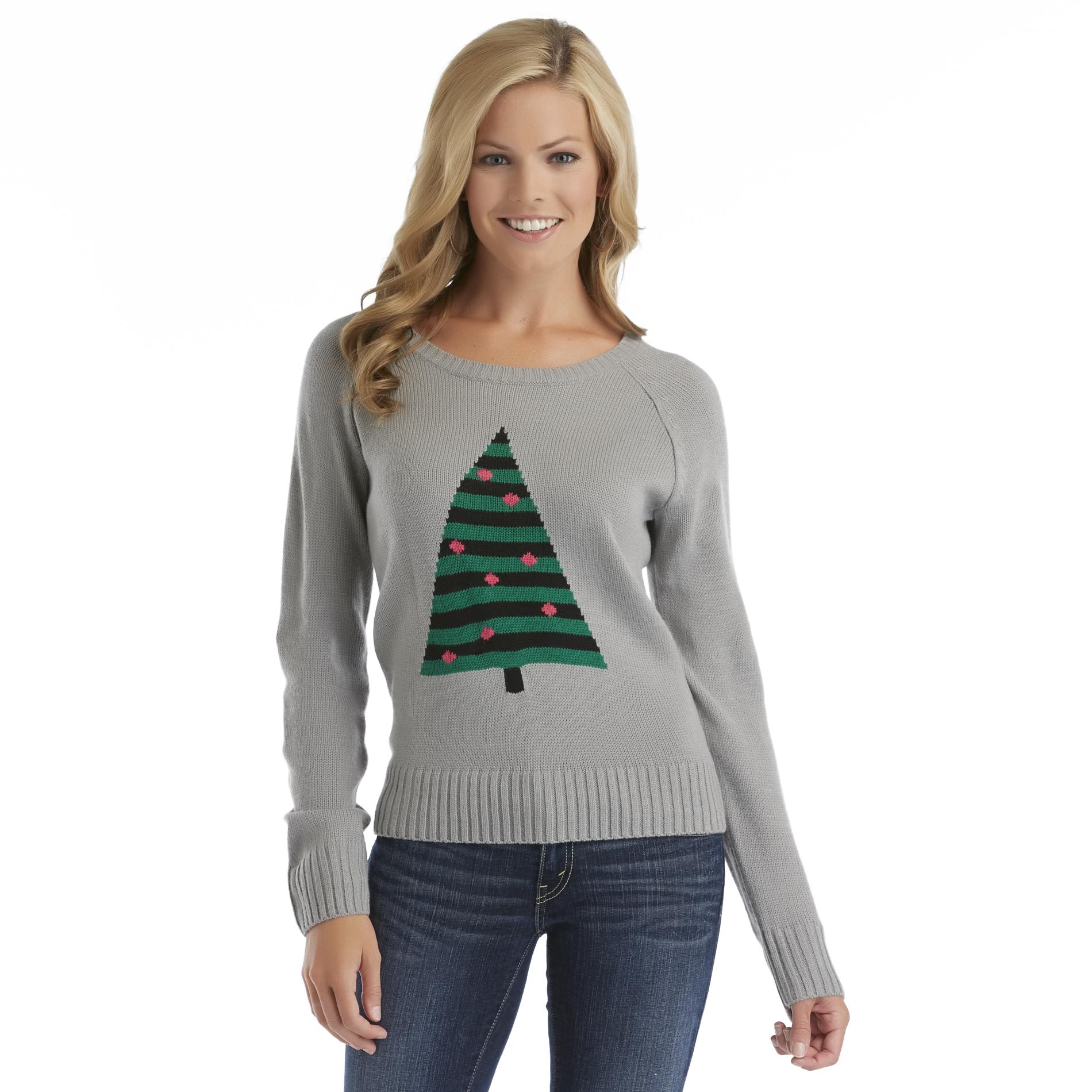 Route 66 Women's Knit Sweater - Christmas Tree