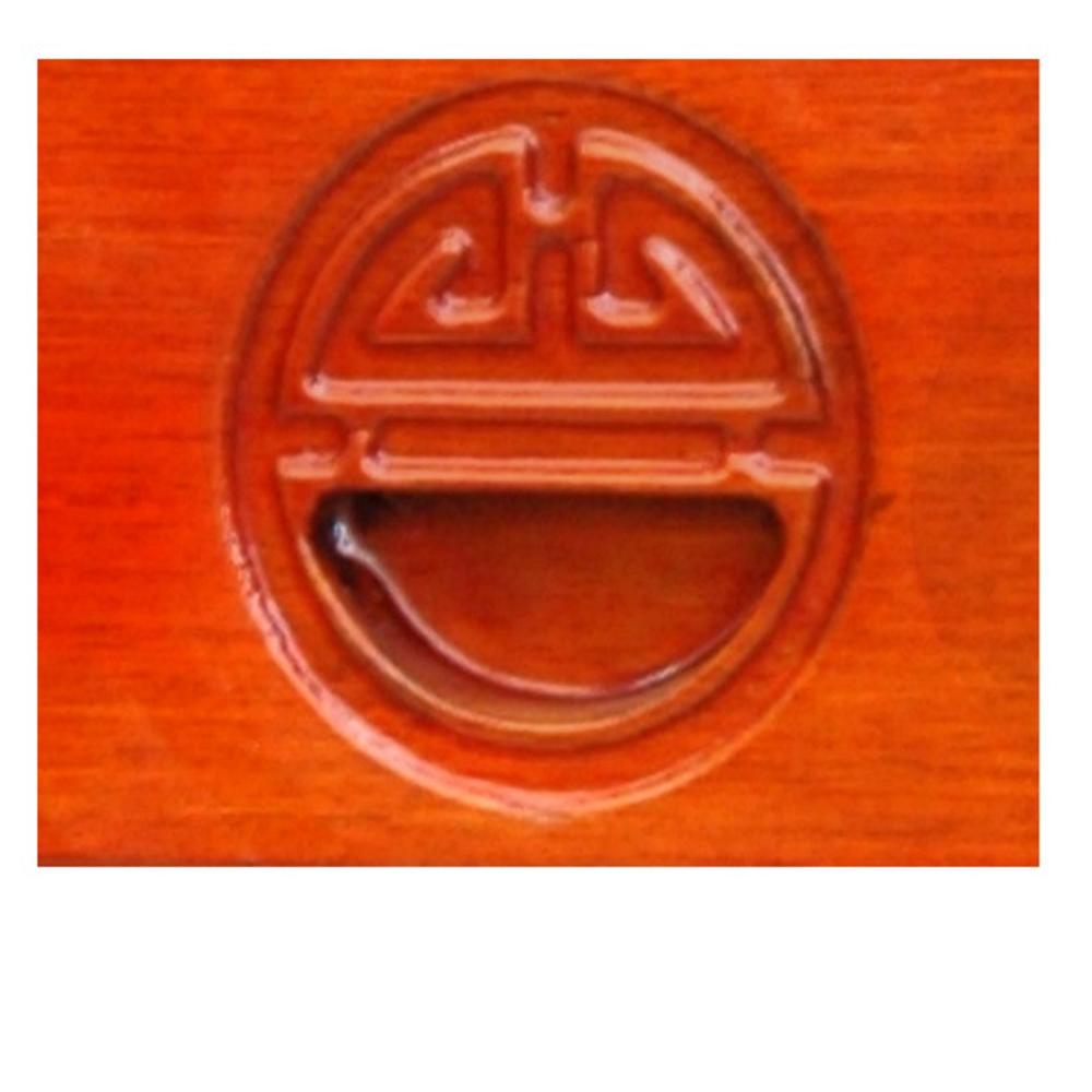 Oriental Furniture Rosewood Bedside Table Twotone