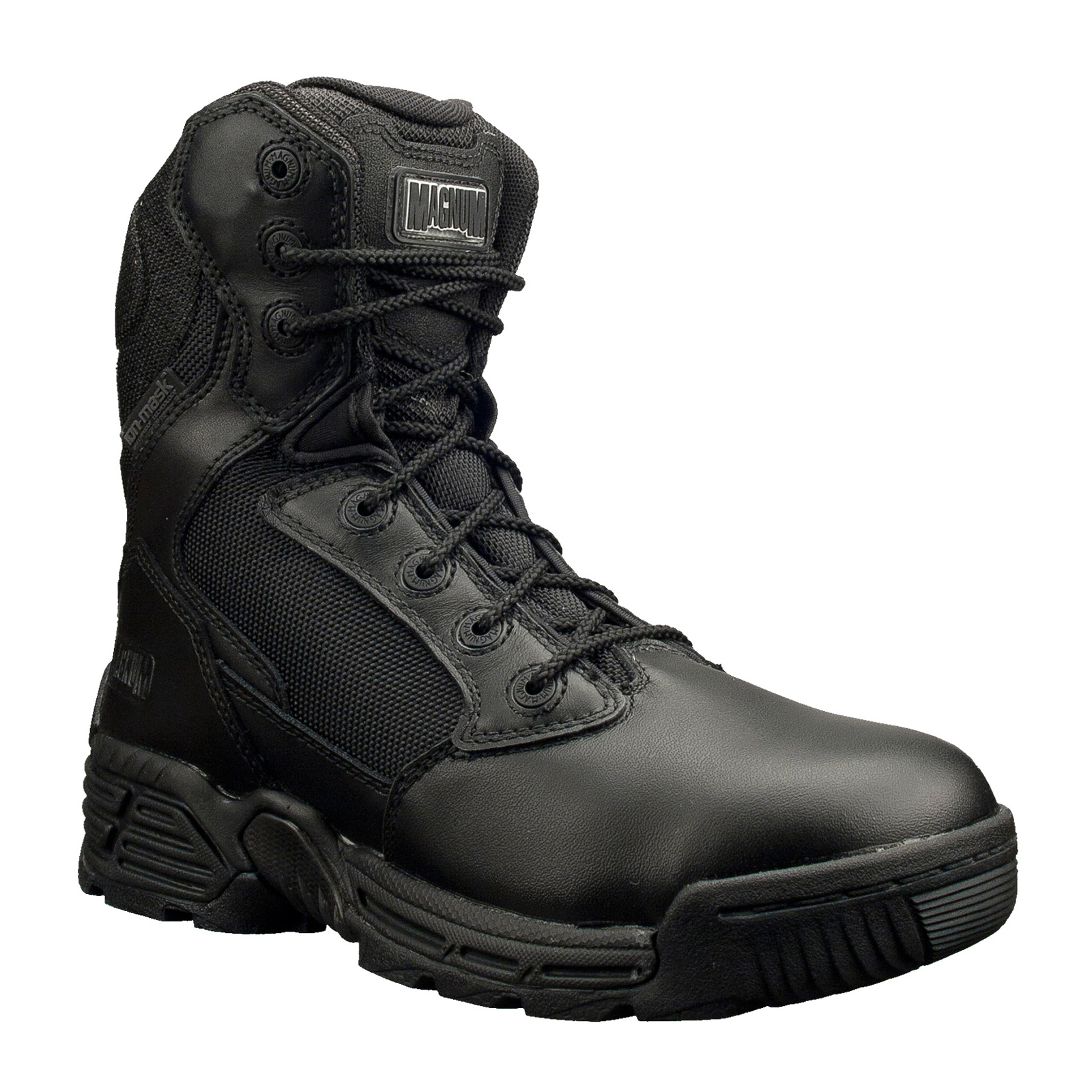 Magnum Essential Equipment Women's 8" Black Stealth Force Soft Toe Zipper Waterpoof Ion Mask Boot