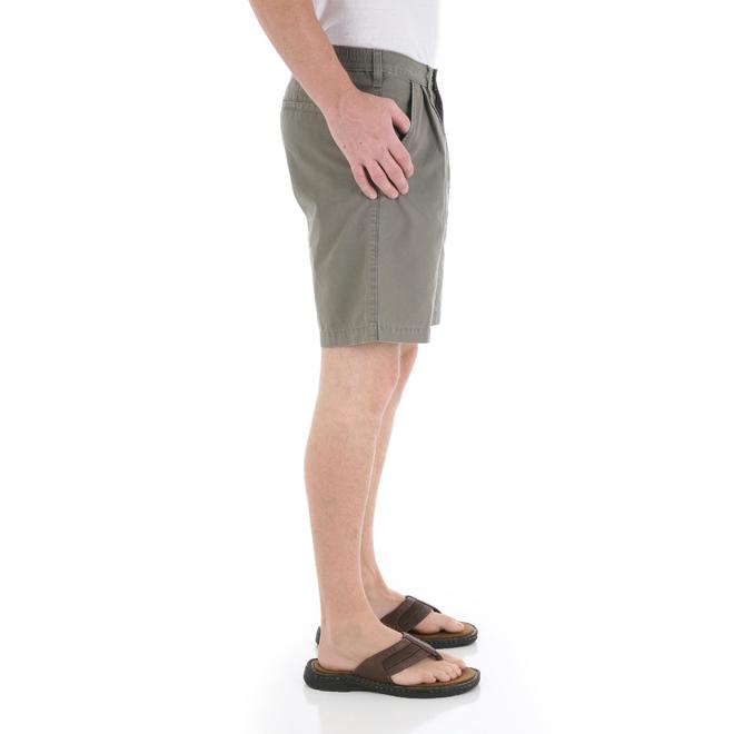 Wrangler Men's Big & Tall Timber Creek Pleated Shorts Clothing, Shoes