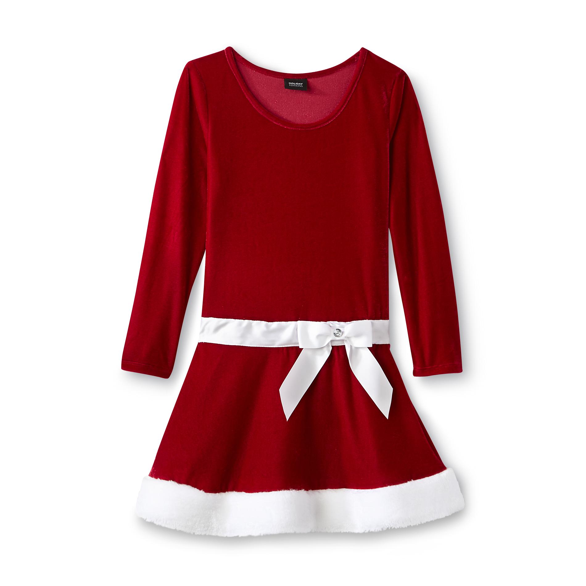Holiday Editions Girl's Velvet Holiday Dress