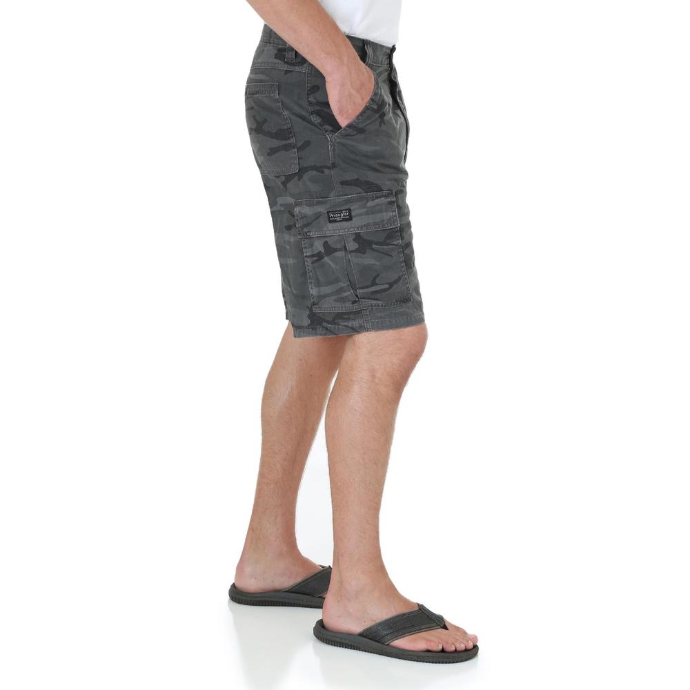 Wrangler Men's Big & Tall Twill Cargo Shorts - Camo