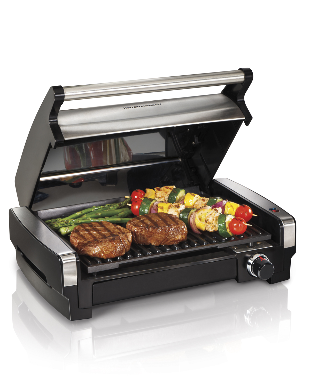 Hamilton Beach 3-in-1 Indoor Grill and Electric Griddle, Grill and Bacon  Cooker