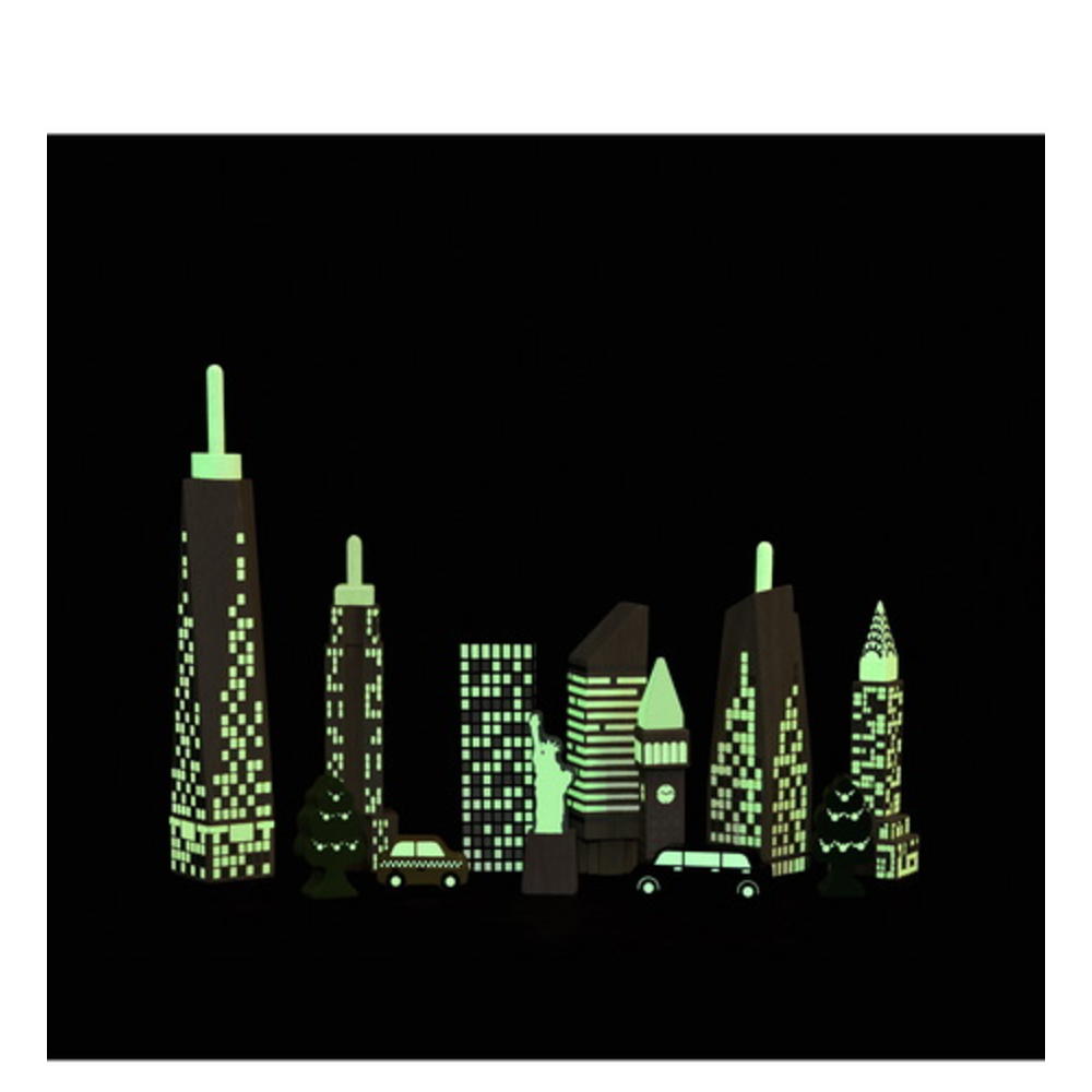 Wonderworld City Skyline Glow Blocks